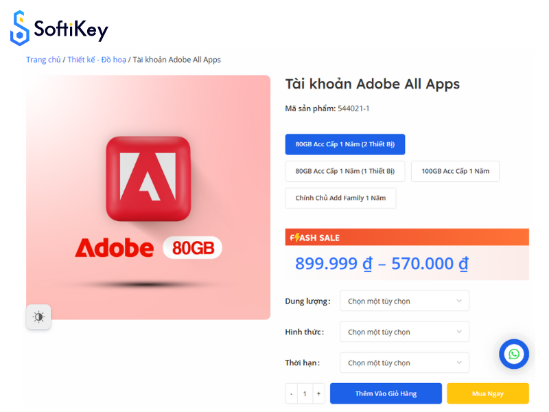 Mua Tài khoản Adobe